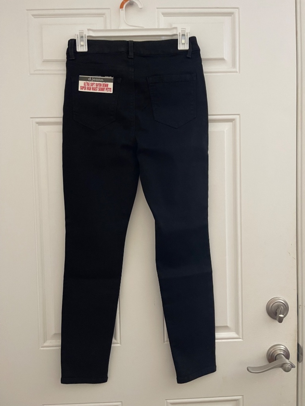 d. jeans High-Rise Skinny Black Denim Jeans size 6P NWT - Picture 4 of 11